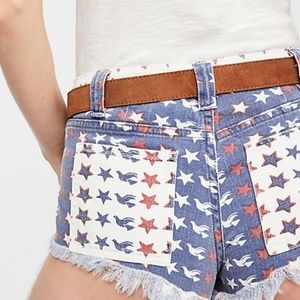 Free People STARRY-EYED DENIM SHORT